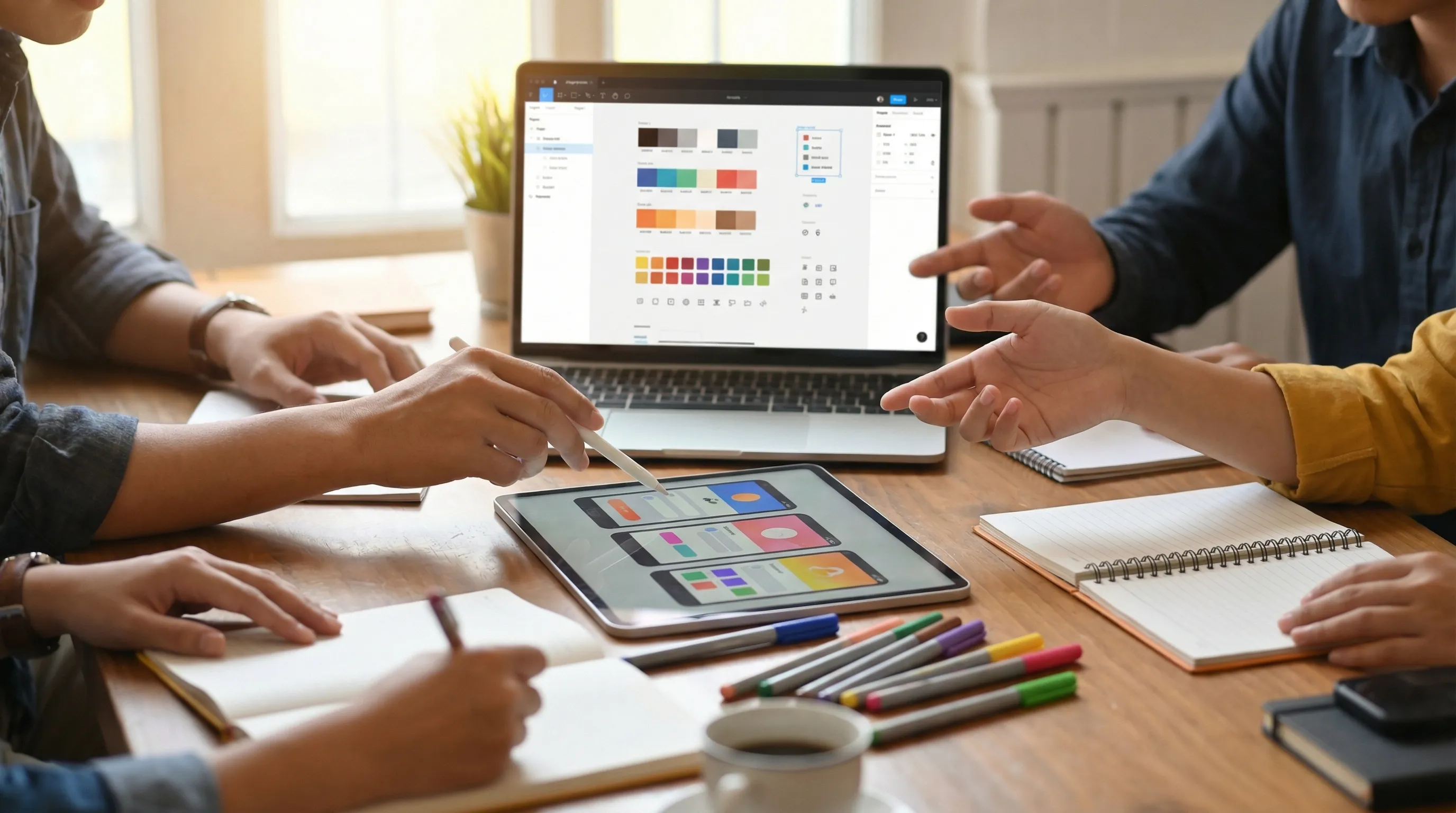 The uilivery team collaborating