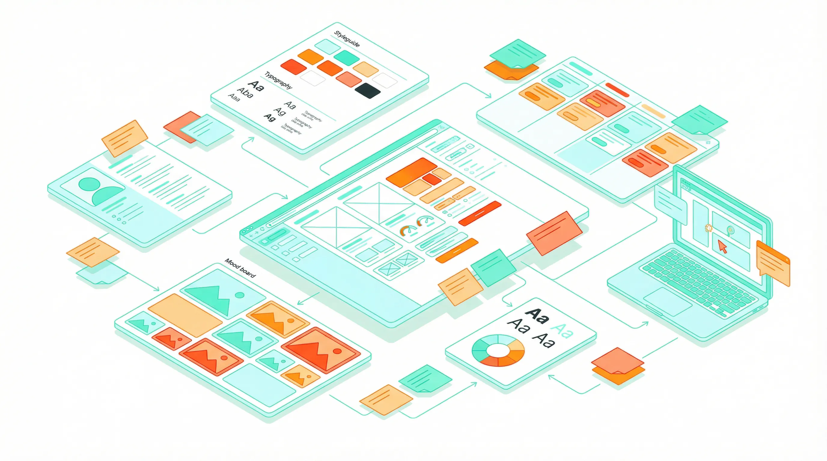 UI/UX Design Workspace Illustration