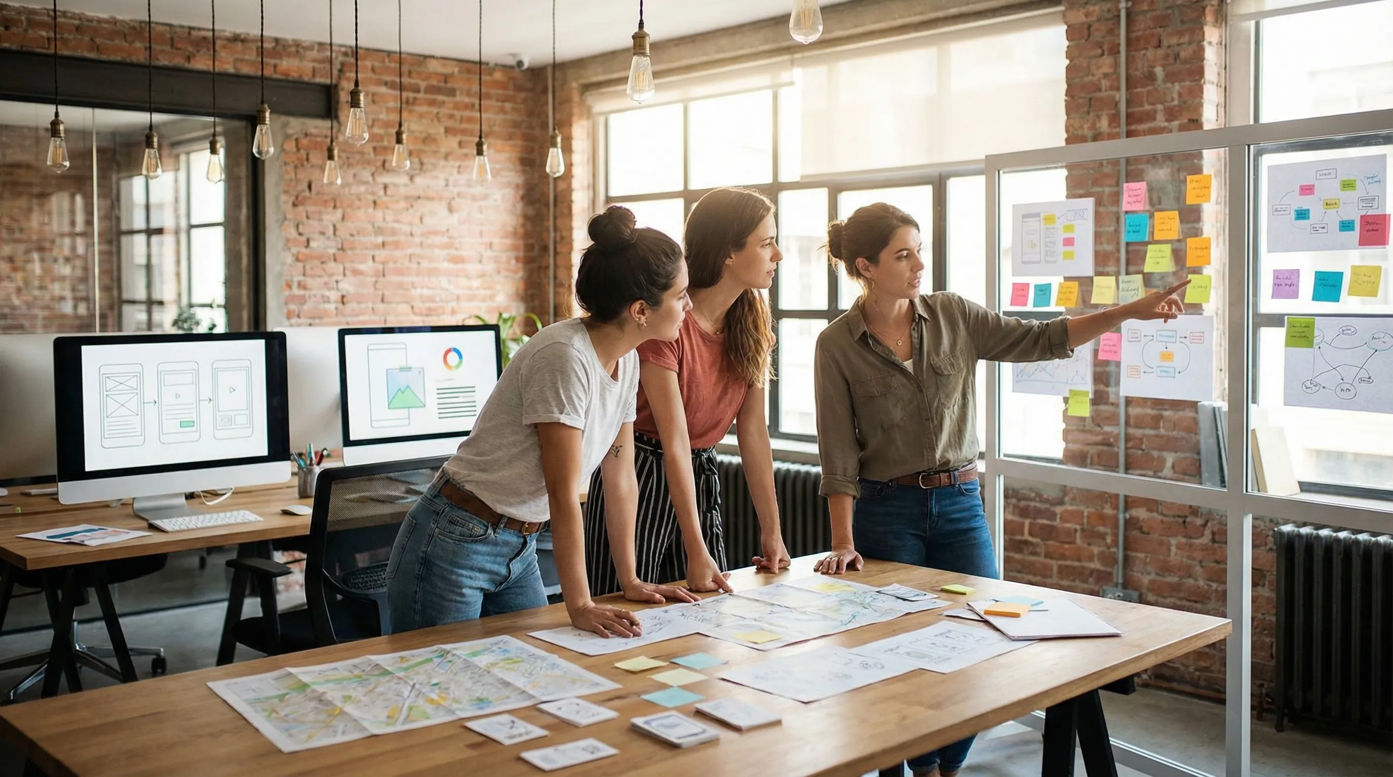 The uilivery team in a UX workshop in Vienna