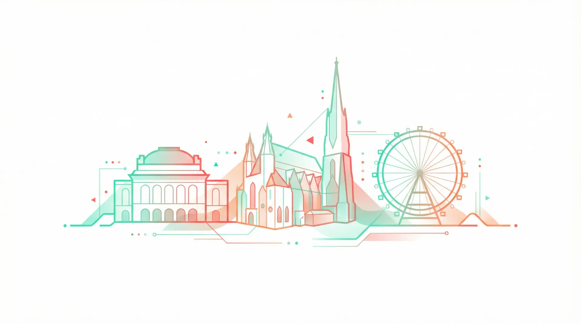 Vienna Skyline Illustration