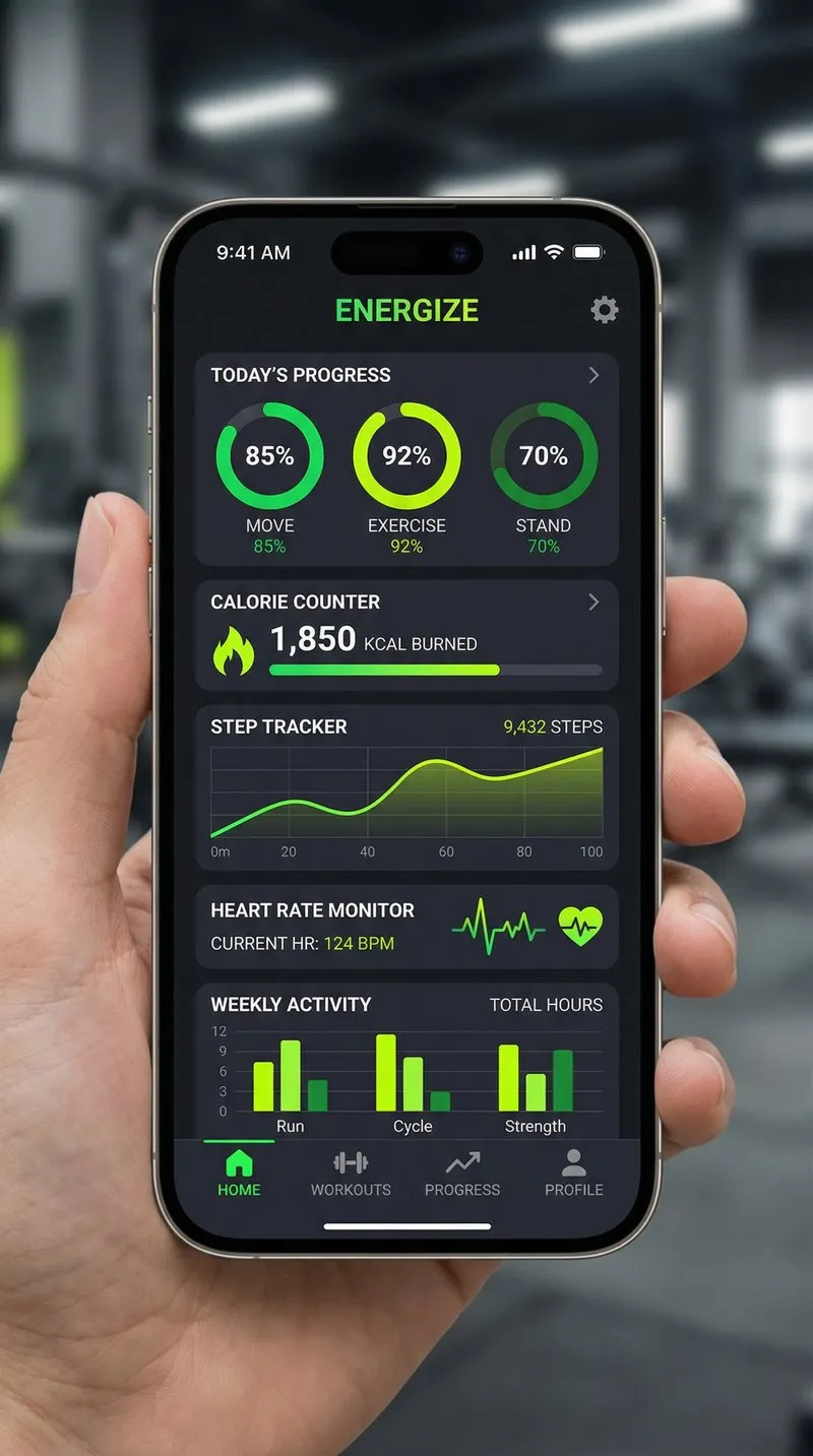Fitness App – Kalorien-Tracker und Trainingsplan