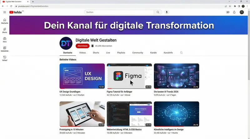 YouTube Kanal Design – Digitale Welt Gestalten