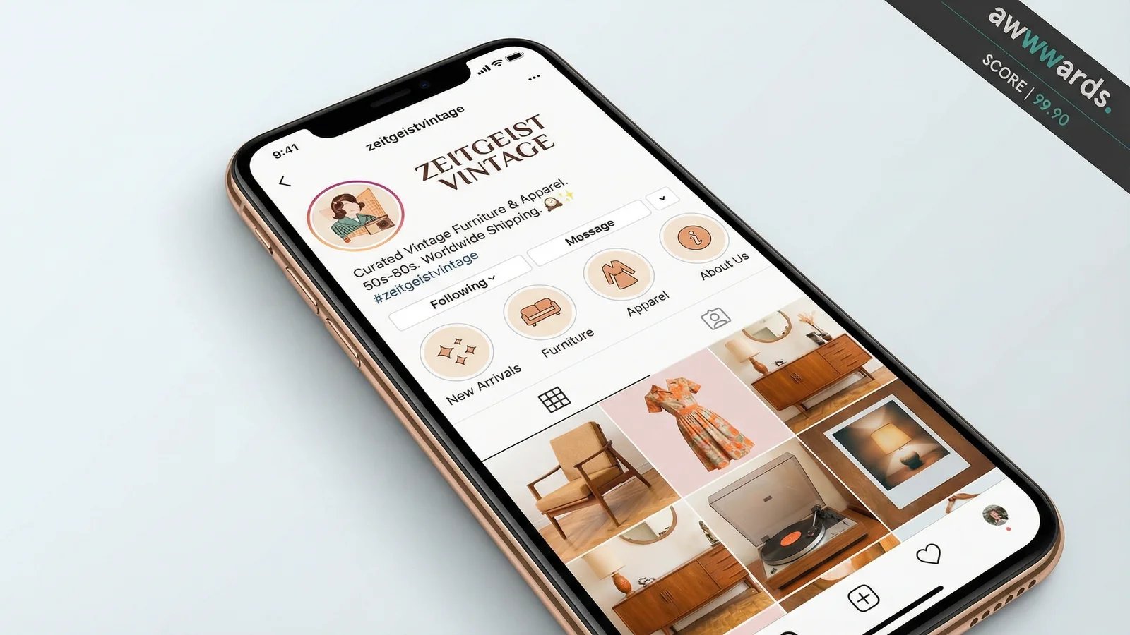 Zeitgeist Vintage – Retro Shop Instagram Design