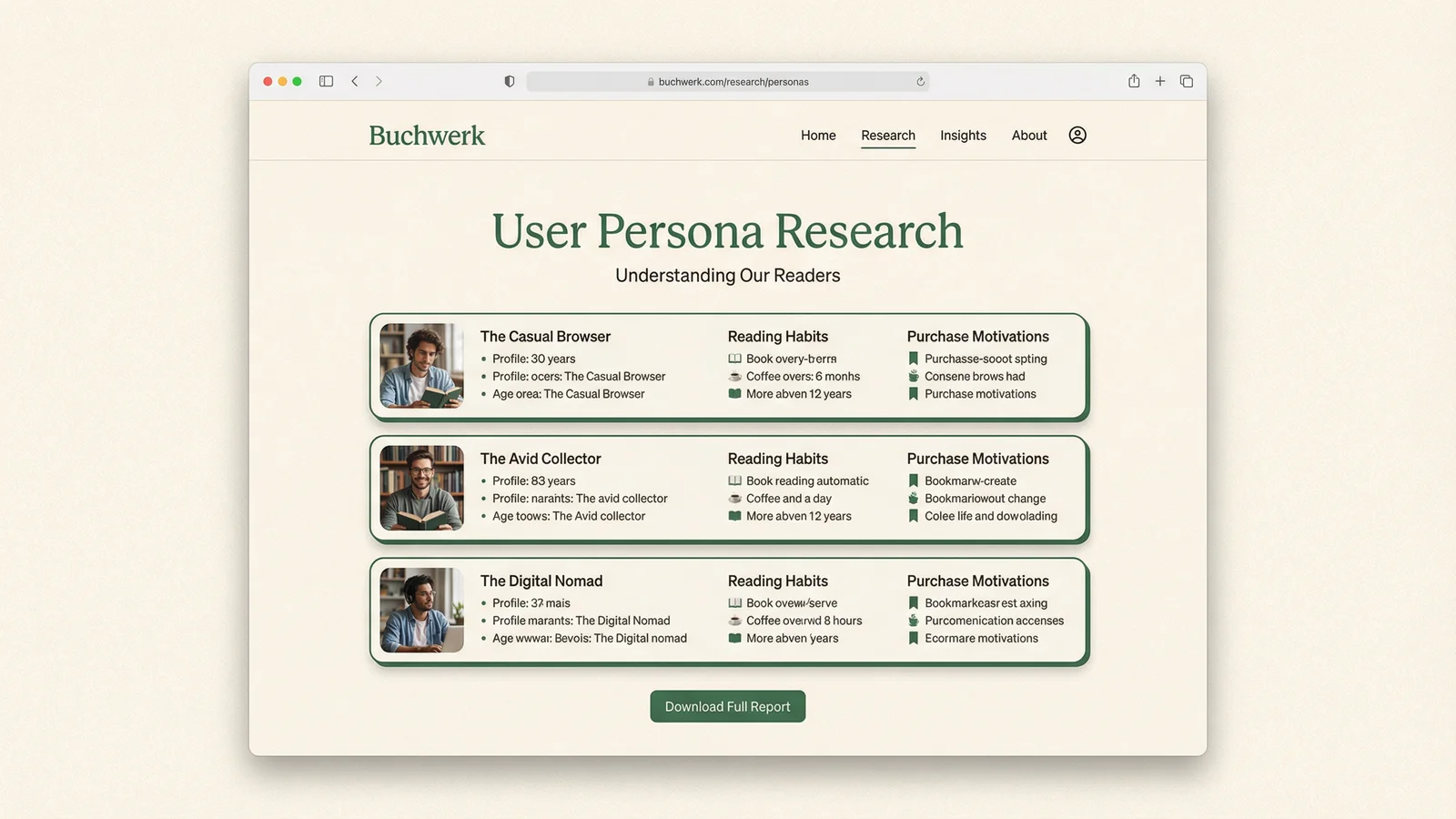 Buchwerk – Bookstore Persona Research