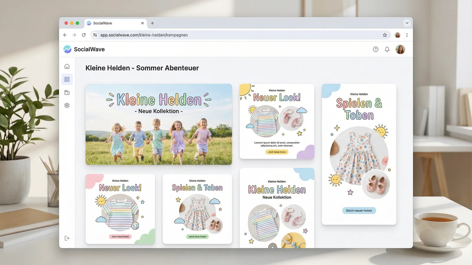 Kleine Helden – Children's Fashion Social Media Banners