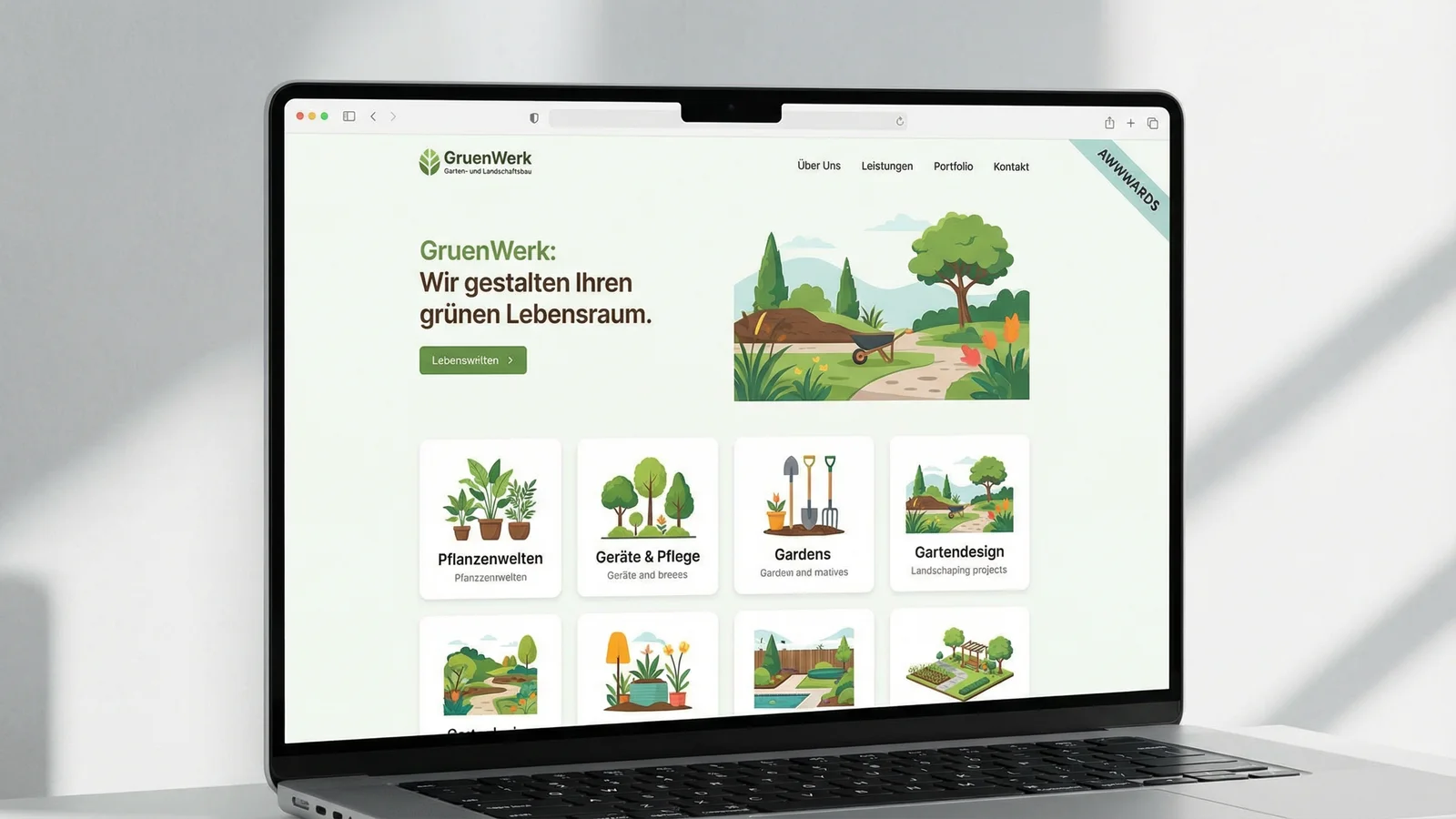GrünWerk – Garden and Landscaping Illustrations