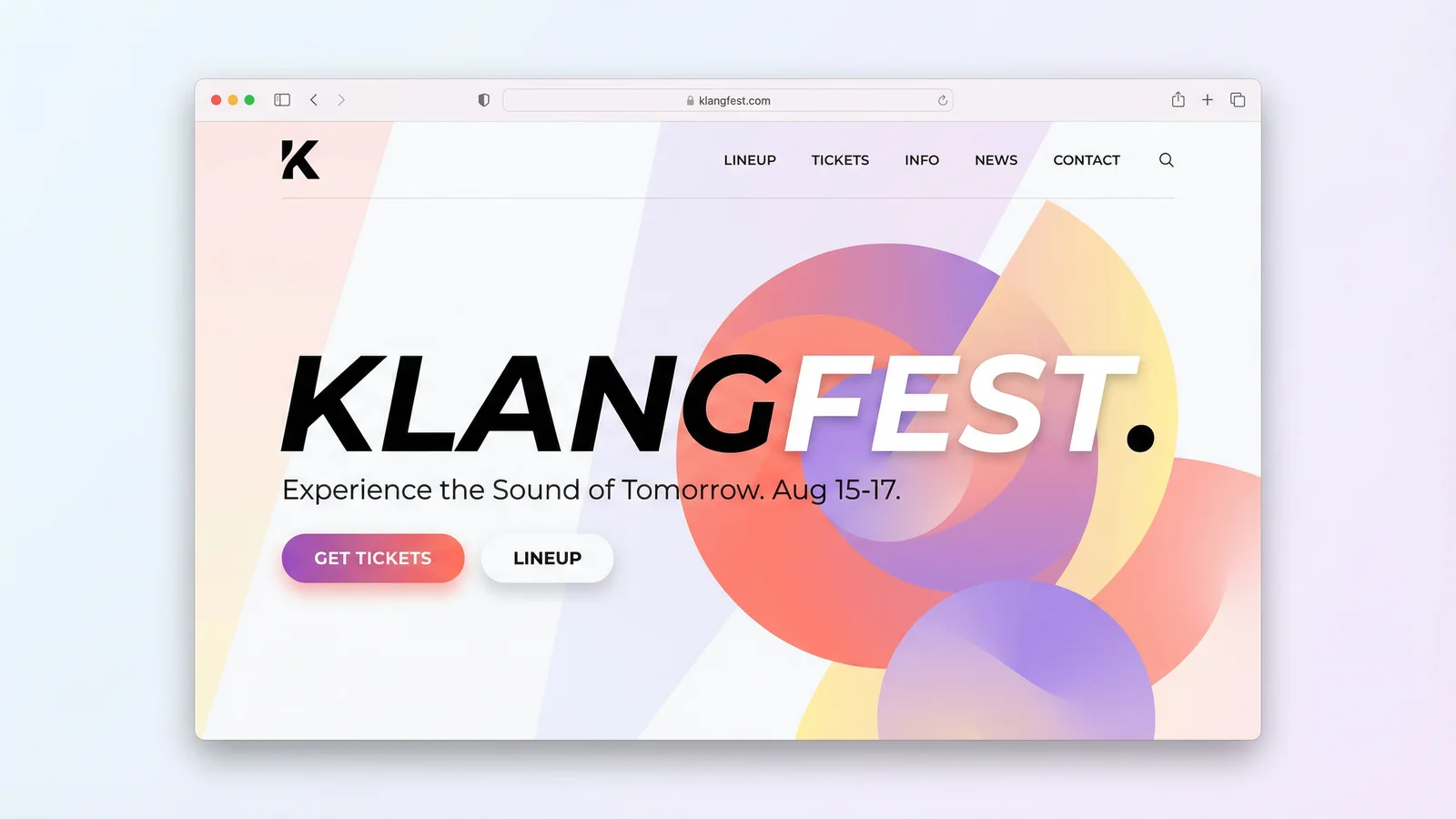 KLANGFEST – Music Festival Key Visual and Poster Design